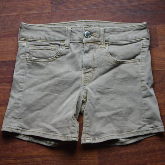 American Eagle Outfitters Pants - American Eagle Outfitters Khaki Jean Shorts Size 2